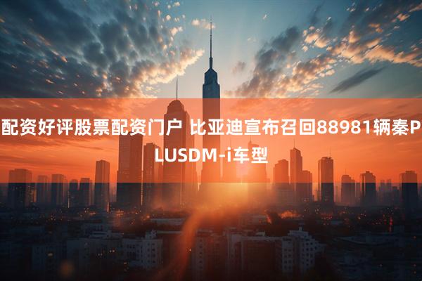 配资好评股票配资门户 比亚迪宣布召回88981辆秦PLUSDM-i车型